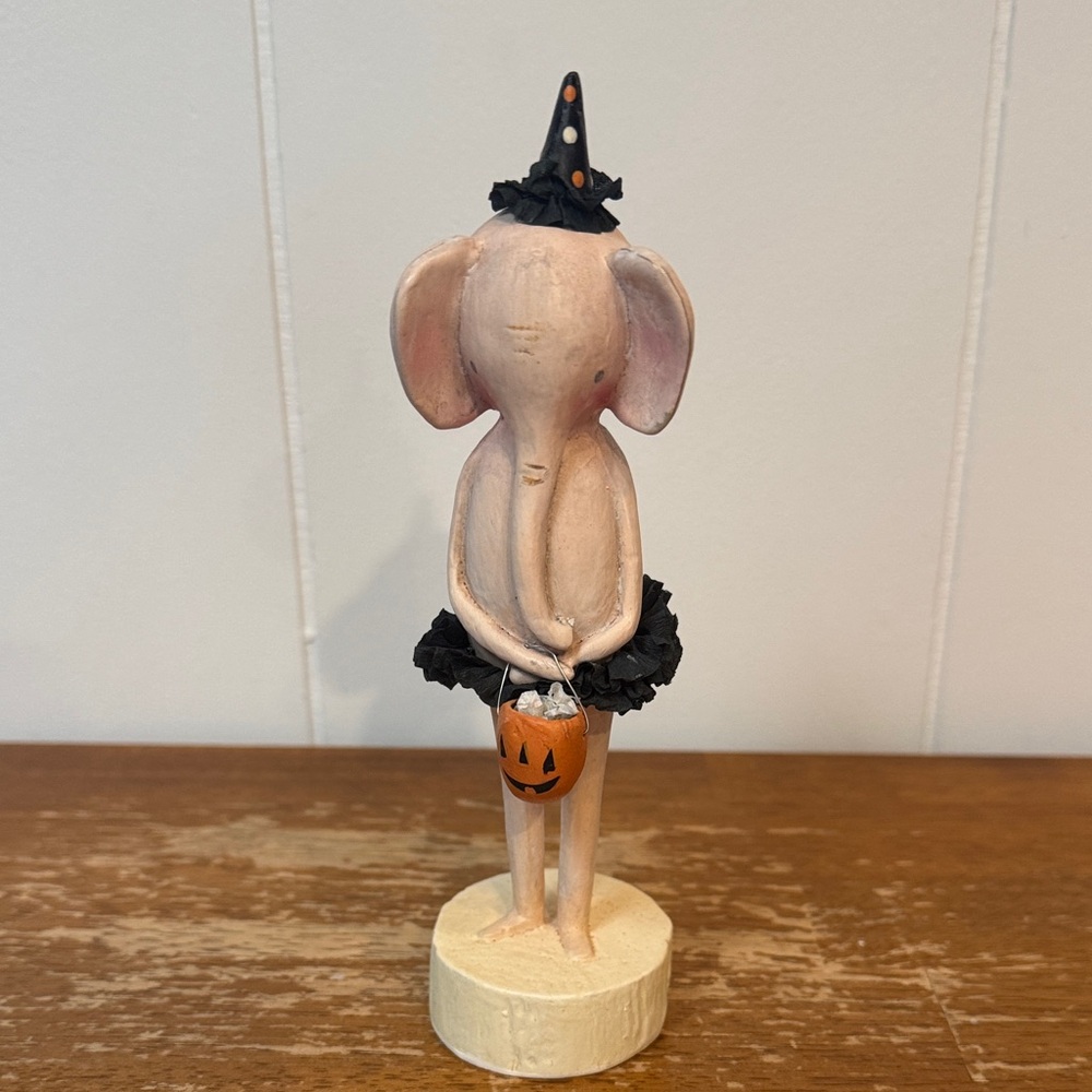 Charming Halloween Elephant Figurine